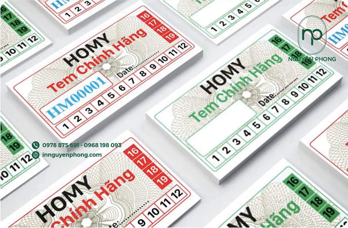 Tem bảo hành sản phẩm điện tử
